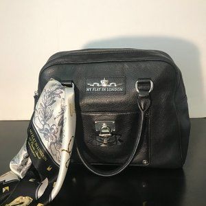 Brighton My Flat in London Satchel - Black